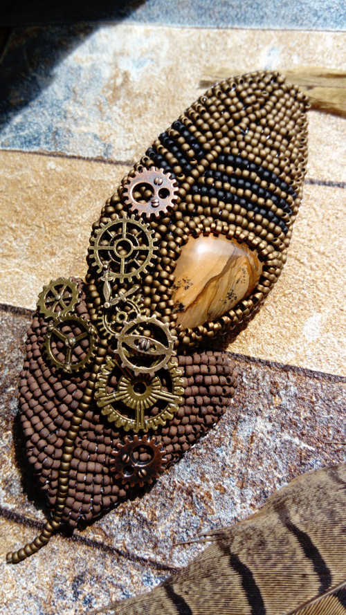 Spona Clockwork Feather