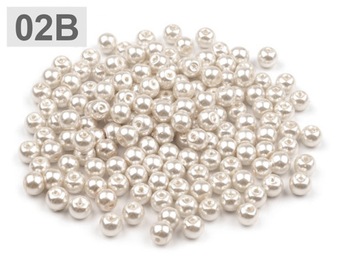 Voskovky skleněné pr.6mm (50g) - off white