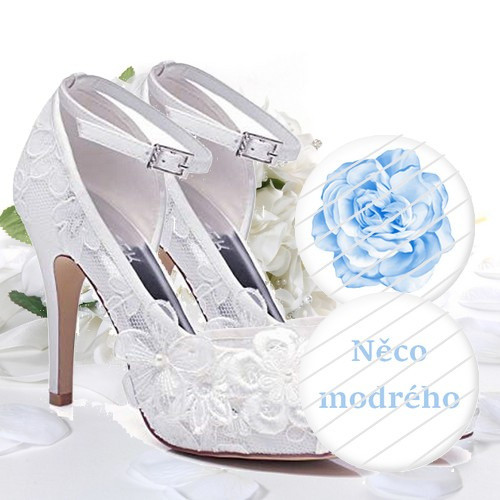 Něco modrého - buttonky