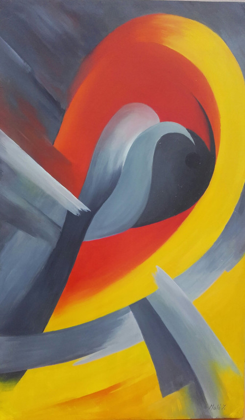 SRDEČNÍ ZÁLEŽITOST, 71x43,olej,sol.