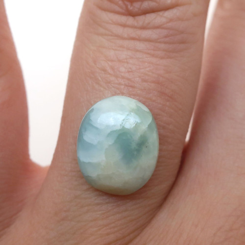 Kabošon larimar ovál 11,8mm — foto 1