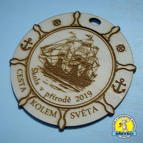 Dřevěné MEDAILE "Škola v přírodě"...