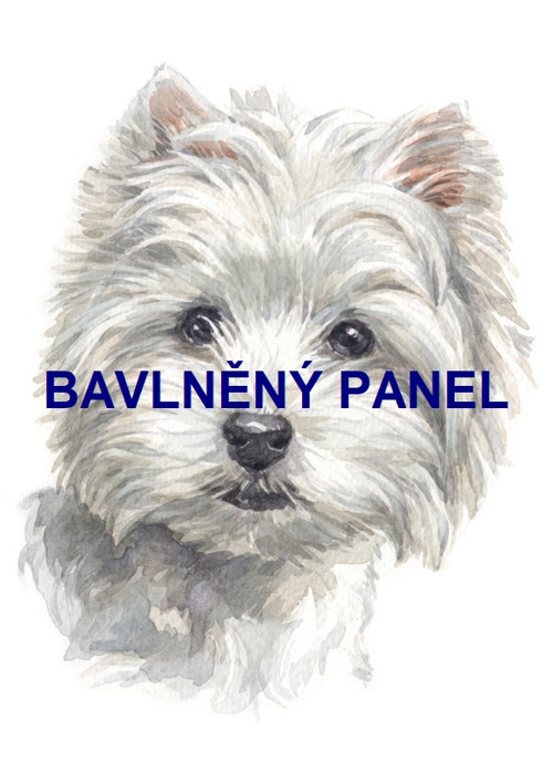 Bavlněný panel 25 x 25cm