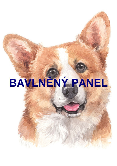 Bavlněný panel 25 x 25cm