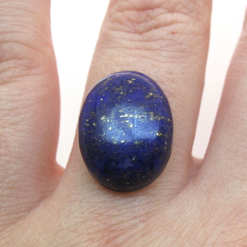 Kabošon lapis lazuli ovál 17,2mm — foto 1
