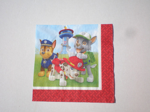 Ubrousek pro další tvoření – motiv: PAW Patrol