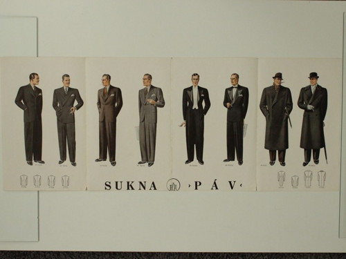 Plakát pánská móda, elegance Sukna Páv — foto 1