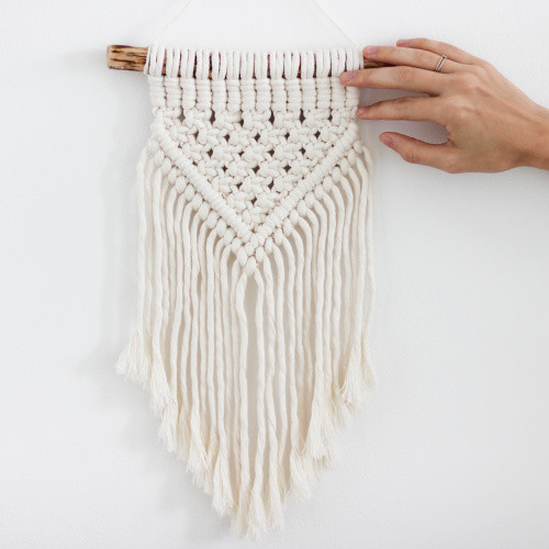Přírodní macramé střední — foto 1