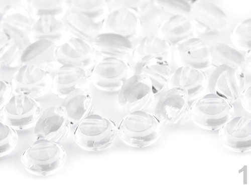 Knoflík transparent průměr 10mm(20ks)-transparent — foto 1