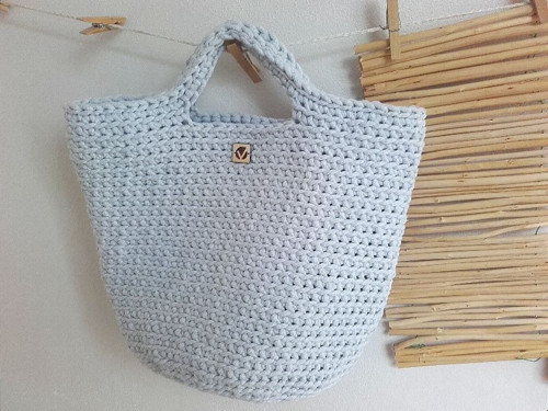 TOTE BAG svetlošedá