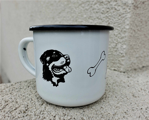Plecháček pro milovníky pejsků "ROTTWEILER"