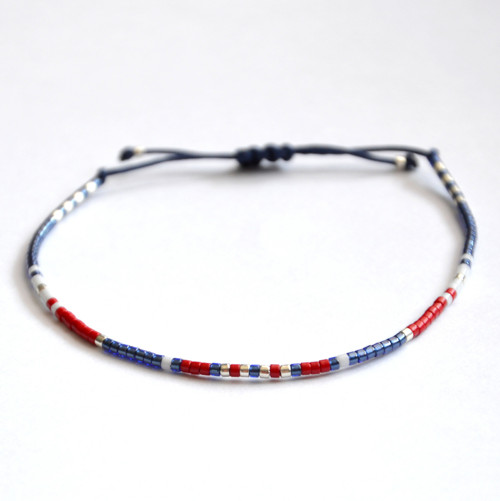 Miyuki náramek RED / BLUE