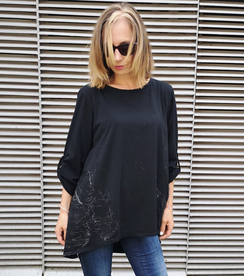 Černá oversize košile — foto 1