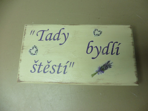 Cedulka, tabulka - dekorace - citáty — foto 1