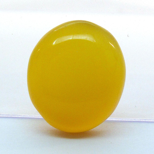 Kabošon žlutý onyx ovál 17mm