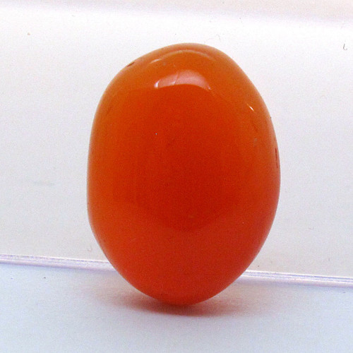 Kabošon oranžový onyx ovál 14mm