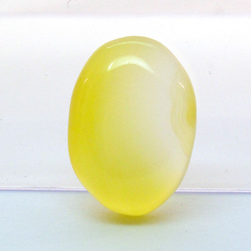 Kabošon žlutý onyx ovál 19,3mm
