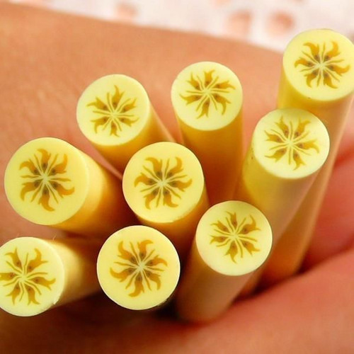 FIMO tyčinky, žlutý banán, ovoce, dekorace na