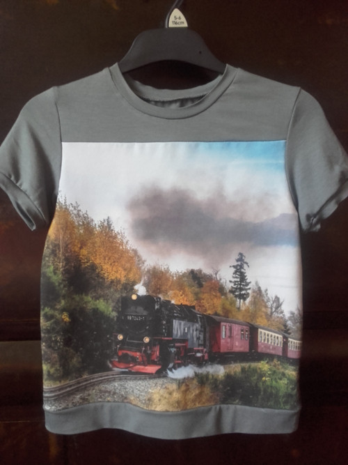 Tričko s mašinou - bavlna/bambus — foto 1