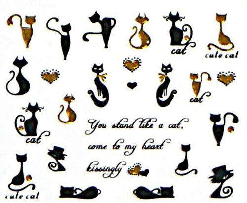 Nálepky na nehty, scrapbooking, nail art,