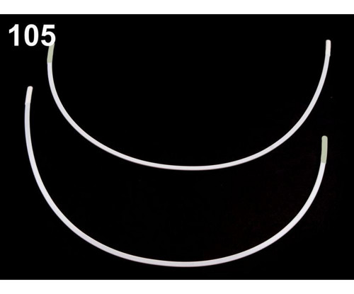 1pár 105 Bílá Kostice Kovové Ploché Vel.75-90,