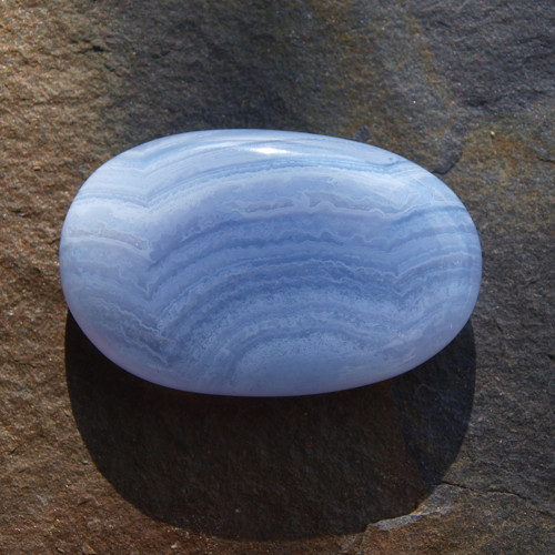 Chalcedon krajkový, placka — foto 1