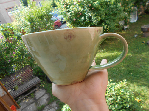 Velký zelený s růžemi. 620 ml — foto 1