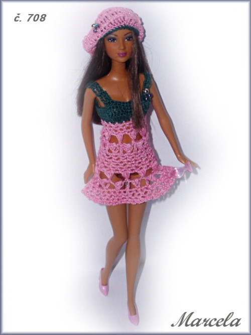 Šatičky baret oblečky na panenky barbie my scene