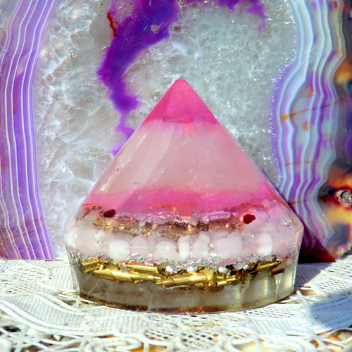 Orgonit Diamant *Růženínový*EX* Láska 4.Čakra — foto 1