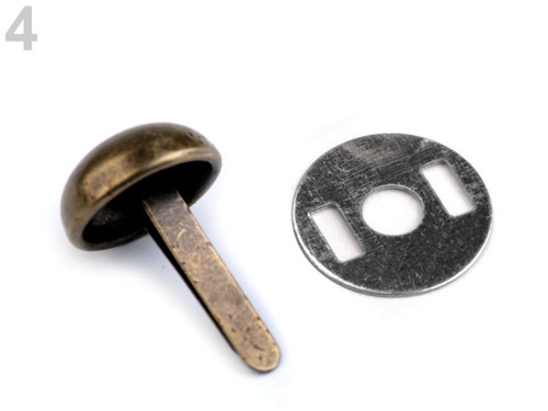 Dvounožk. hřeb12x22mm s plíškem(10 sad)-staromosaz
