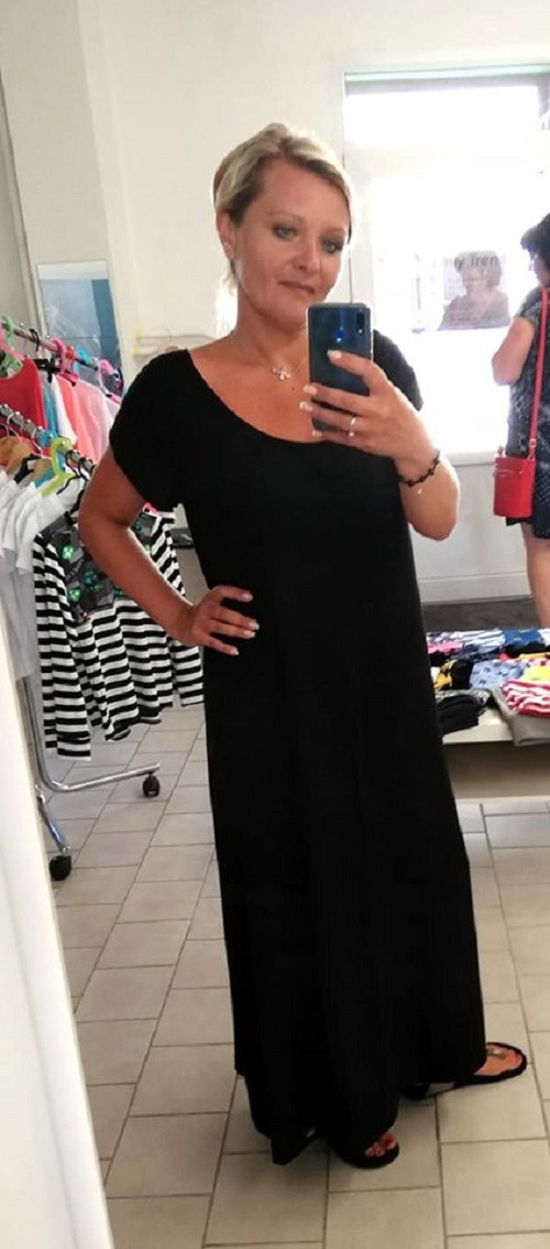 Černé maxi šaty L/XL/XXL — foto 1