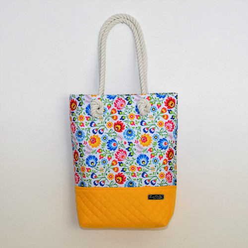 Kabelka s lanem - shopperka Mea Yellow
