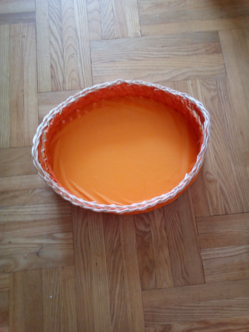 Podnos z pedigu, oranžový