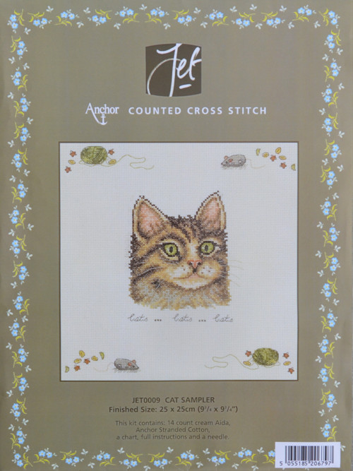 Vyšívací sada od Anchor - Cat Sampler (25x25cm) — foto 1