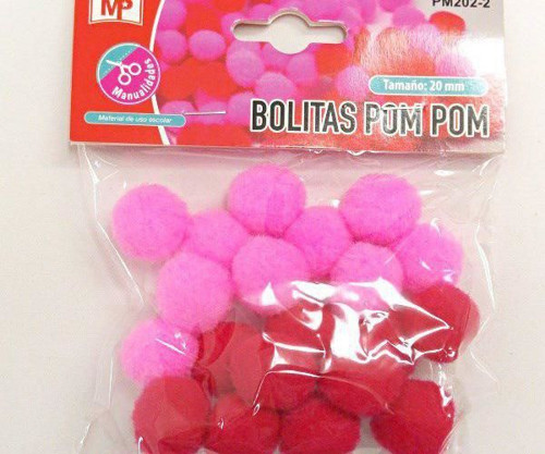 Bambulky 20mm (20ks) Růžová A Červená, Taška Kouzl