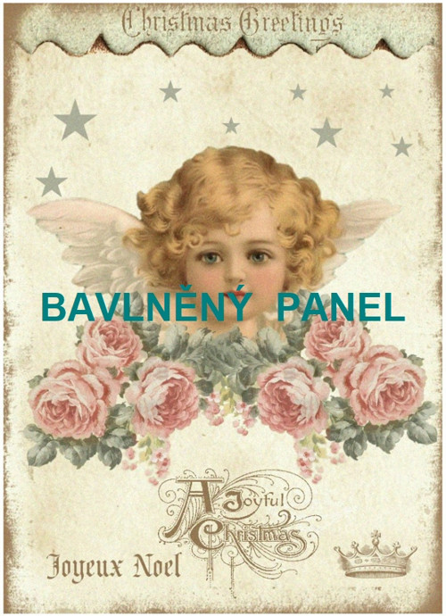 Bavlněná látka - panel vel.A5