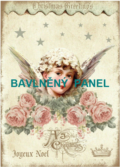 Bavlněná látka - panel vel.A5