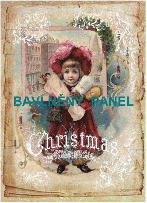 Bavlněná látka - panel vel.A5
