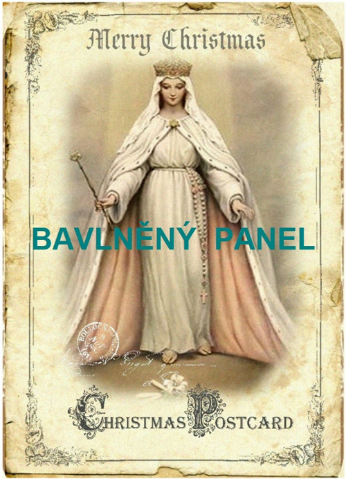 Bavlněná látka - panel vel.A5