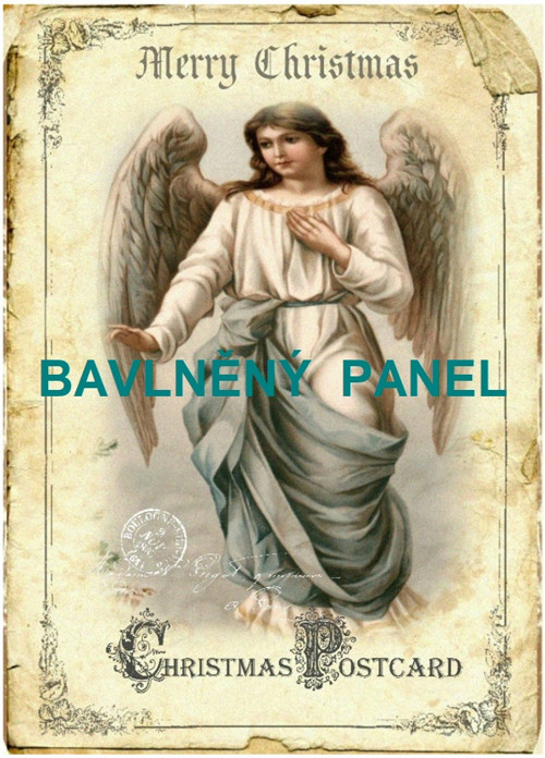 Bavlněná látka - panel vel.A5