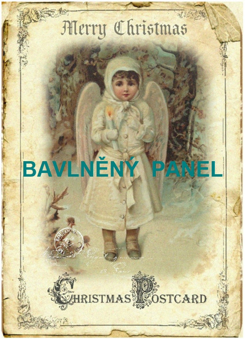 Bavlněná látka - panel vel.A5