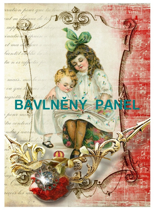 Bavlněná látka - panel vel.A5