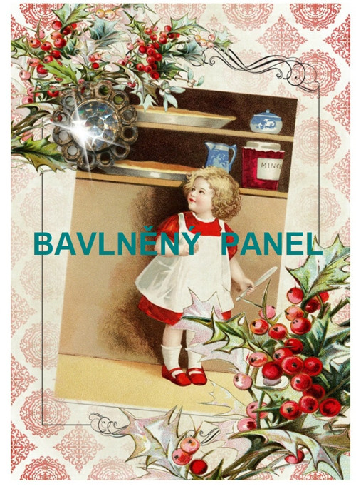 Bavlněná látka - panel vel.A5