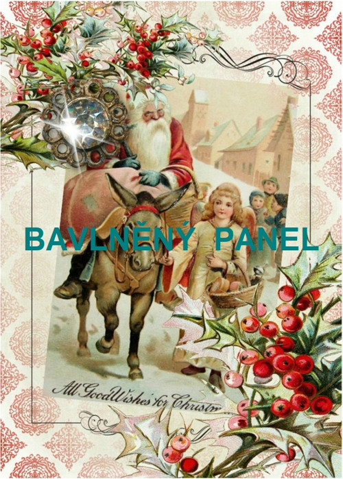 Bavlněná látka - panel vel.A5