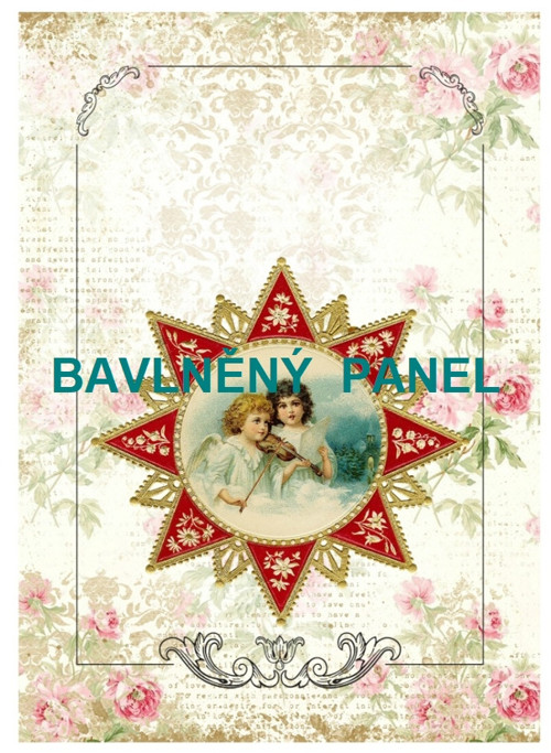 Bavlněná látka - panel vel.A5