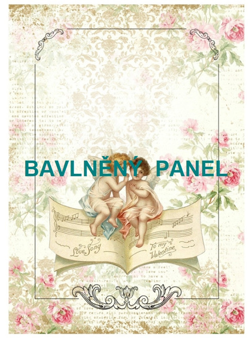 Bavlněná látka - panel vel.A5