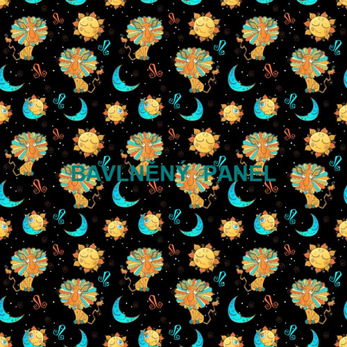 Bavlněný panel 25 x 25cm
