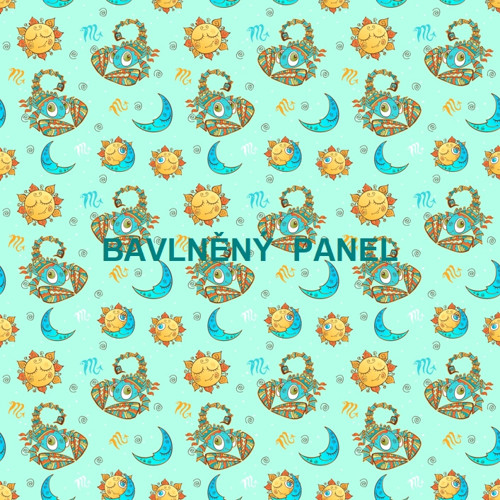 Bavlněný panel 25 x 25cm