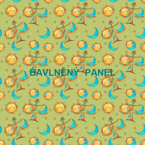 Bavlněný panel 25 x 25cm