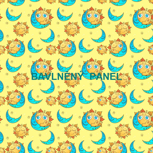 Bavlněný panel 25 x 25cm